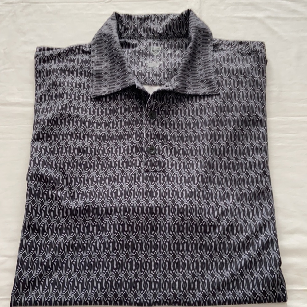 Nike Golf Nike FITDRY gray print polo shirt XL